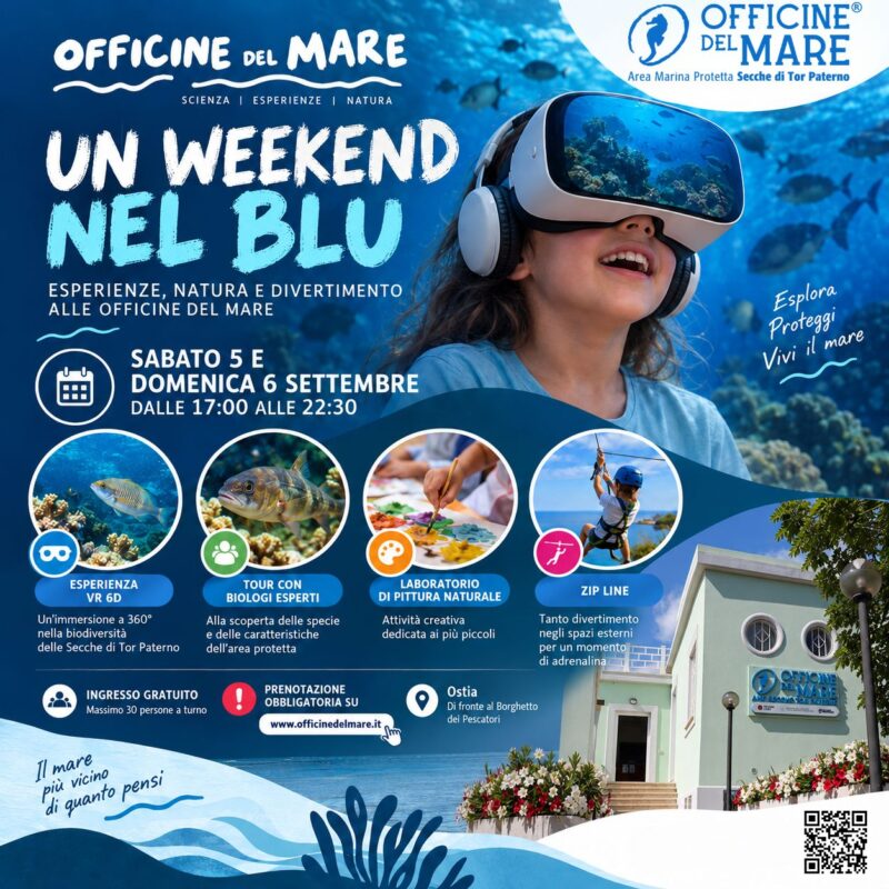 5 e 6 Settembre Week end di attività alle Officine del Mare-romanatura
